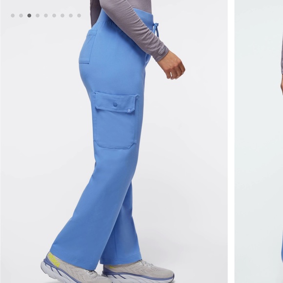 jaanuu womens relaxed 4 pocket scrub pants - Picture 2 of 6